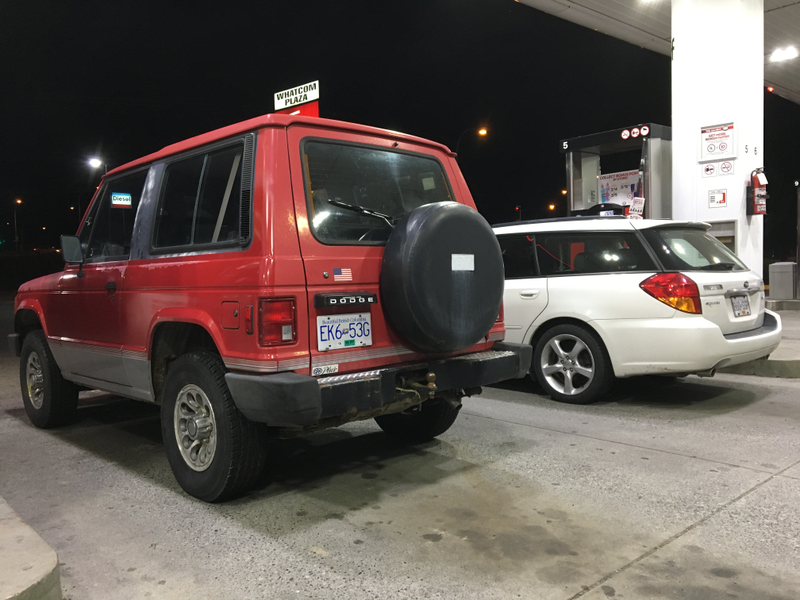 Last gas stop before home, at about 12:30am